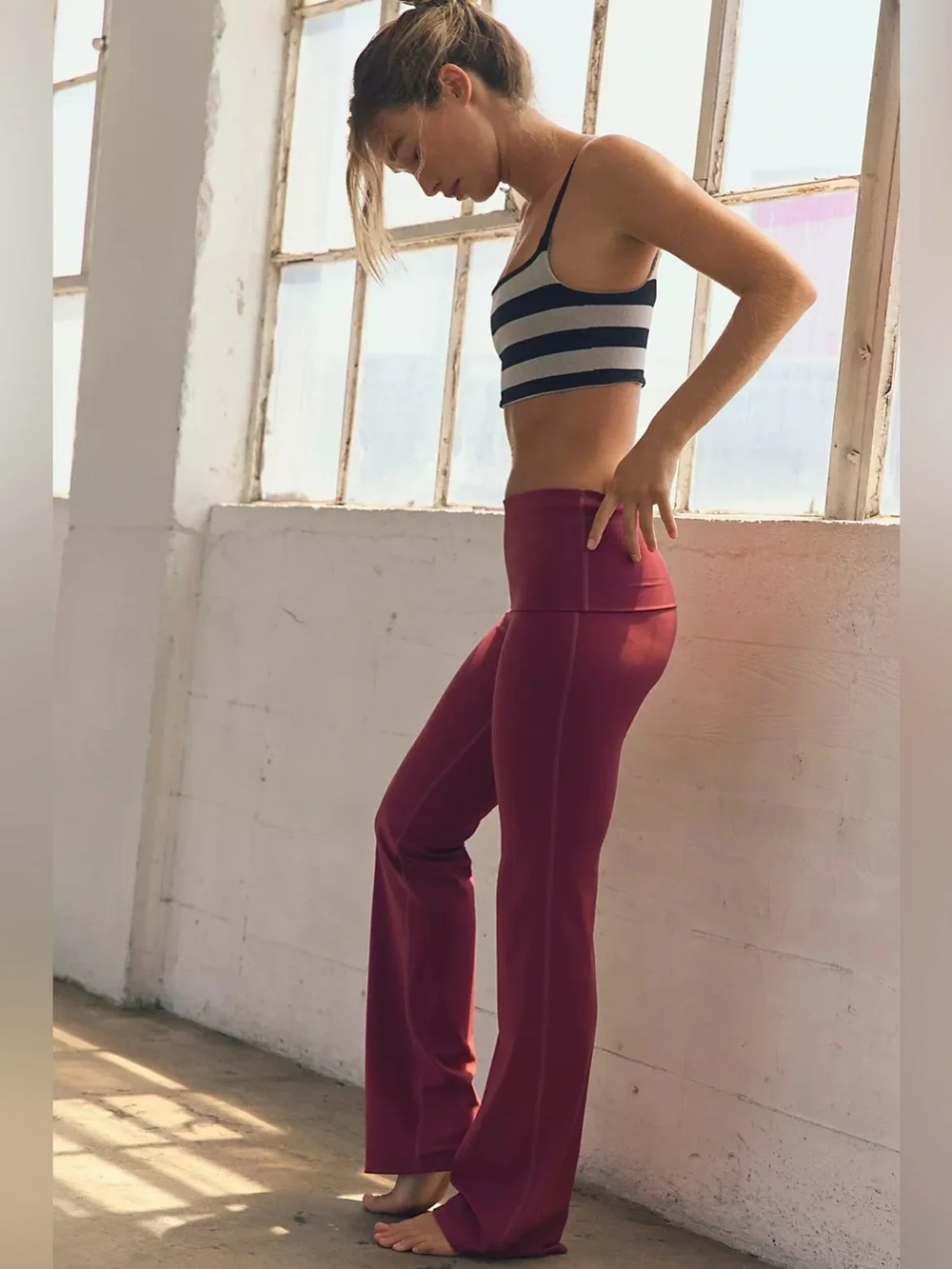 NWOT Free People Movement Never Better Foldover Pants